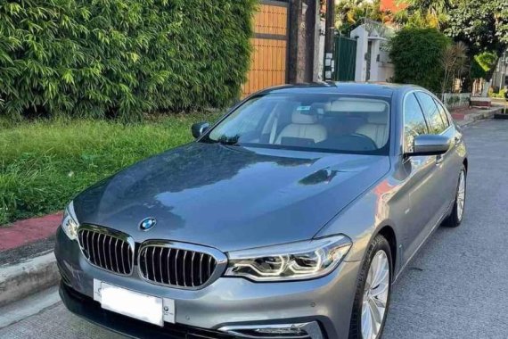 Grey BMW 520D 2018 for sale in Automatic