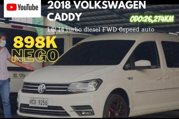 White Volkswagen Caddy 2018 for sale in Pasay