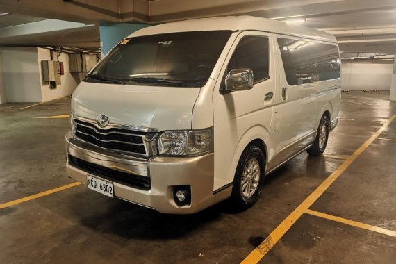 White Toyota Hiace Super Grandia 2019 for sale in Pateros