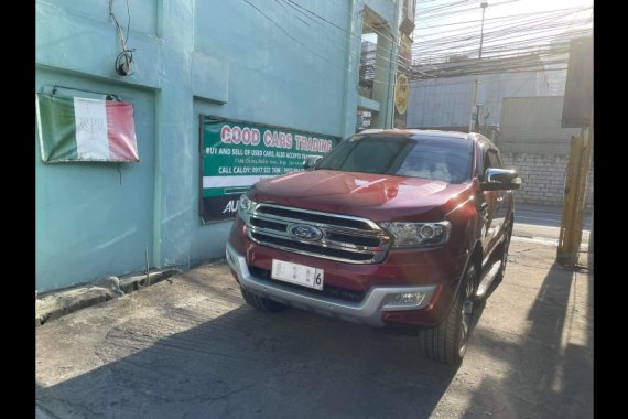 Red Ford Everest 2016 SUV for sale 