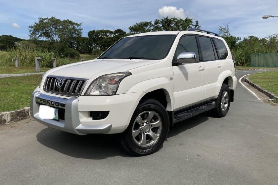 Pearl White Toyota Prado 2009 for sale in Pasig 