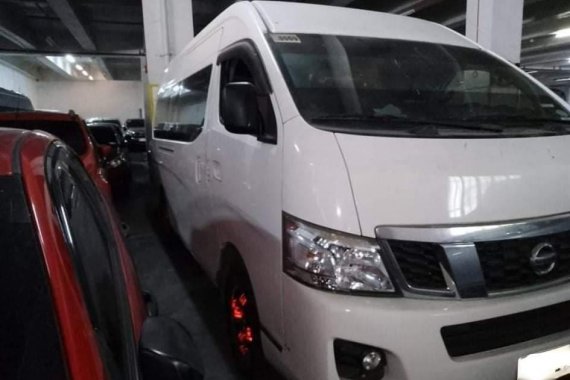 Pearl White Nissan NV350 Urvan 2018 for sale in Quezon 