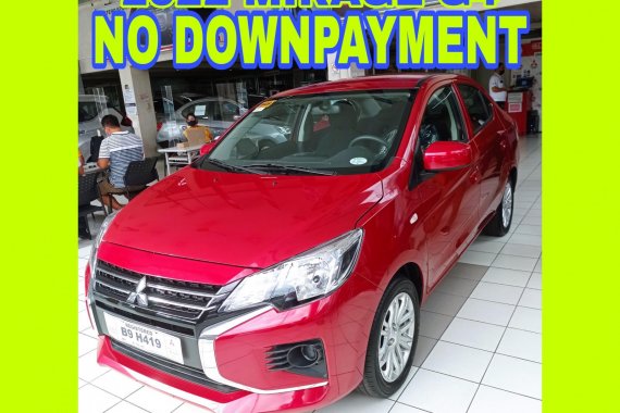 NO DOWNPAYMENT PROMO 2022 MIRAGE G4 GLX CVT PLUS FREE 2 MONTHS MONTHLY AMORTIZATION AND DASH CAM