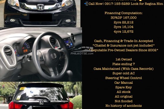 Selling Black 2016 Honda Mobilio SUV / Crossover affordable price