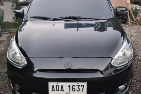 Black Mitsubishi Mirage 2015 for sale in Automatic