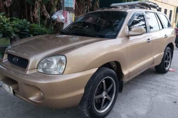 Beige Hyundai Santa Fe 2004 for sale in Valenzuela