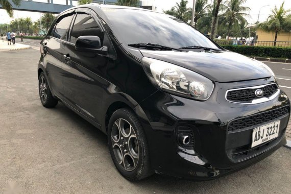 Black Kia Picanto 2015 for sale in Makati