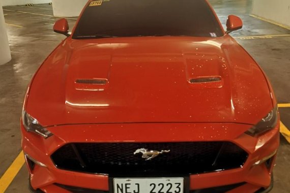 Orange Ford Mustang 2019 for sale