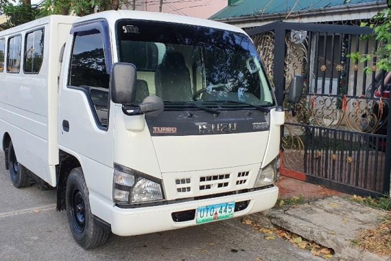 Sell Pearl White 2013 Isuzu Nhr in Quezon City