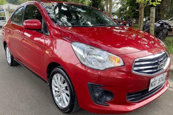 Red Mitsubishi Mirage 2017 for sale in Lucena