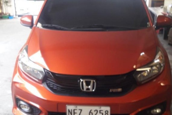 Orange Honda Brio 2020  for sale