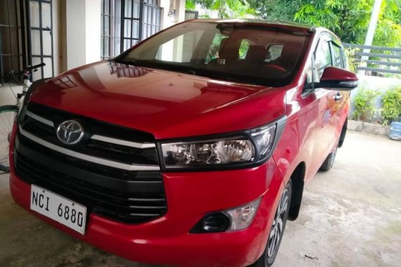 Red Toyota Innova 2017 for sale in Manual