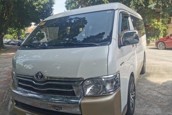 Sell Pearl White 2019 Toyota Hiace in Quezon City