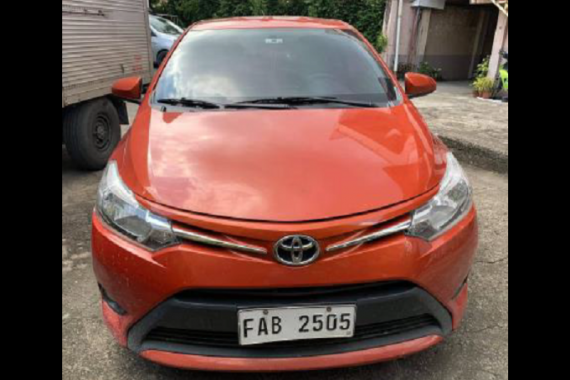 Sell Orange 2017 Toyota Vios Sedan at Manual in Caloocan