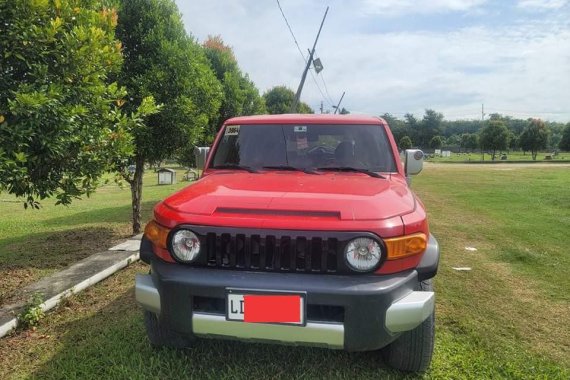 Red Toyota Fj Cruiser 2015 for sale in Makilala