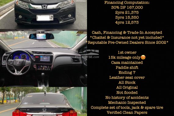 Quality Pre-owned car for sale! 2016 Honda City VX Automatic Gas- 09171935289