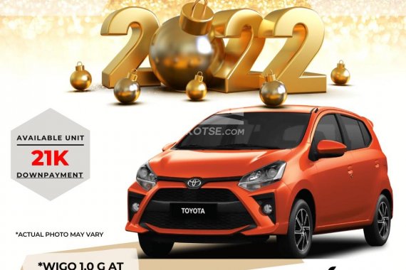 NEW YEAR, NEW CAR PROMO! BRAND NEW 2022 WIGO 1.0G AT FOR ONLY 21K DP! 