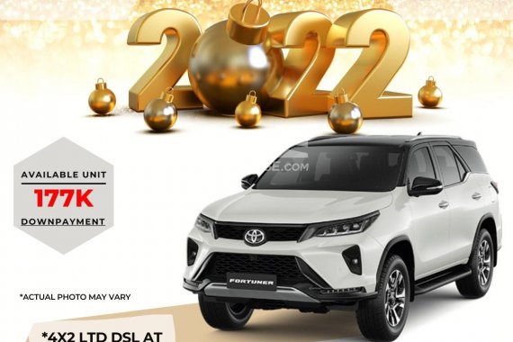 NEW YEAR, NEW CAR PROMO! BRAND NEW 2022 TOYOTA FORTUNER 4X2 LTD 2.8L DSL AT FOR ONLY 177K DP! SALE!