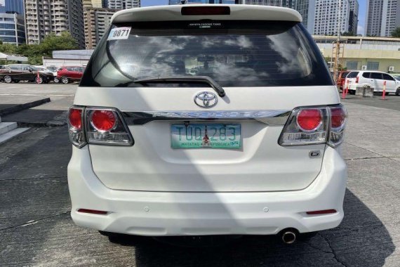 Pearl White Toyota Fortuner 2012 for sale in Pasig