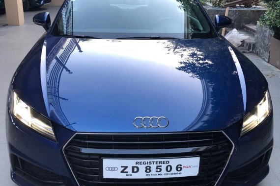 Blue Audi TT 2017 for sale in Quezon