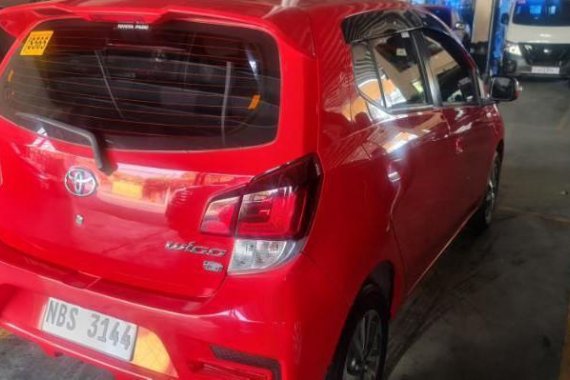 Red Toyota Wigo 2019 for sale in Pasig