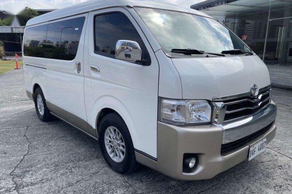 Pearl White Toyota Hiace Super Grandia 2017 for sale in Pasig 