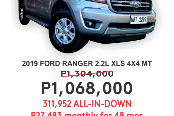 2019 FORD RANGER 2.2L 4X4 XLS M/T