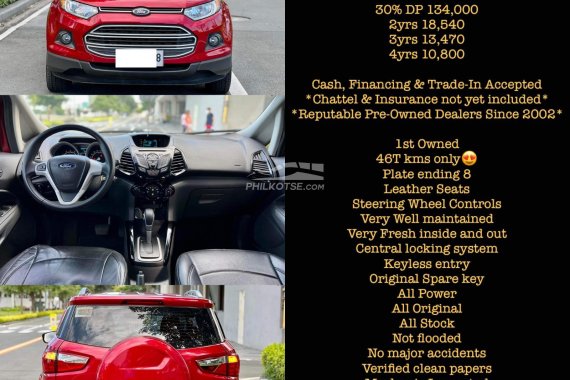 HOT!!!2015 Ford EcoSport 1.5 L Trend AT for sale at affordable price