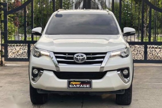 Pearl White Toyota Fortuner 2017 for sale in Automatic