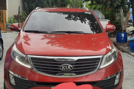 Red Kia Sportage 2008 for sale in Makati