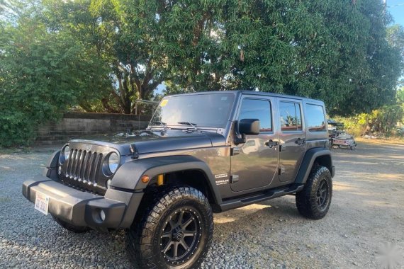 Black Jeep Wrangler 2016 for sale in Quezon 