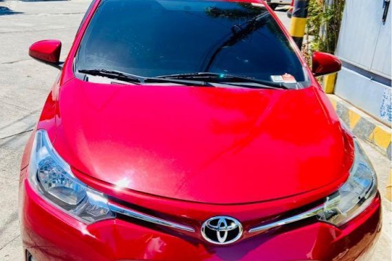 Red Toyota Vios 2015 for sale in Manual