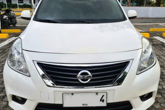 White Nissan Almera 2013 for sale in Quezon 