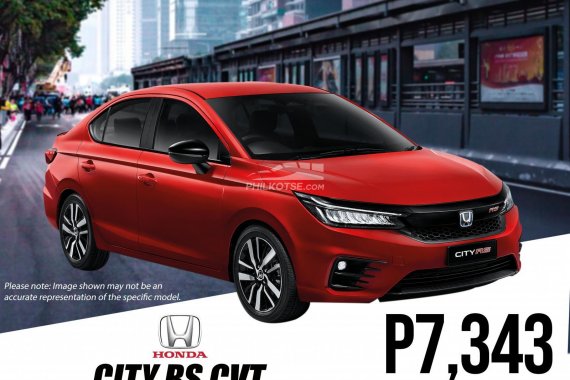 BRANDNEW HONDA CITY RS CVT P7,343 PER MONTH ONLY!!!