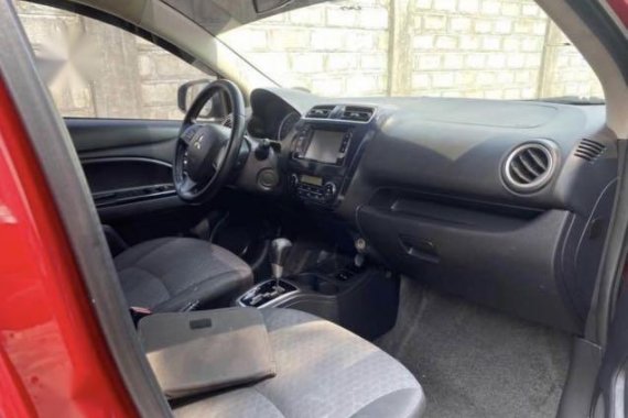 Red Mitsubishi Mirage 2015 for sale in Automatic