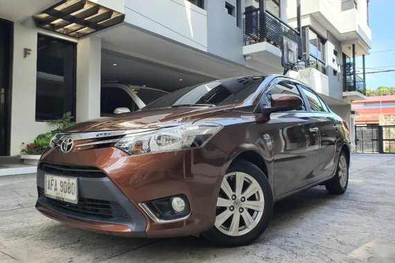 Sell Brown 2015 Toyota Vios in Quezon City