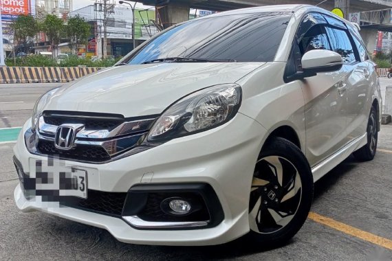 White Honda Mobilio 2015 for sale in Quezon 