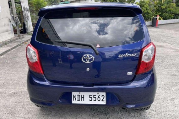 Blue Toyota Wigo 2016 for sale in Pasig