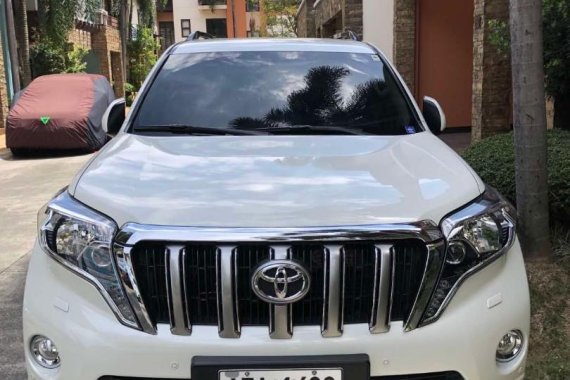 Pearl White Toyota Land Cruiser Prado 2015 for sale in Pasig 