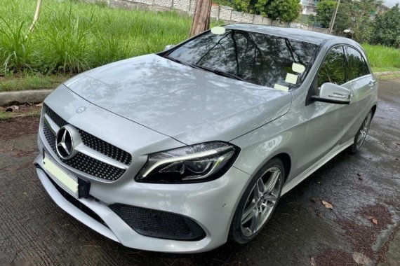 Brightsilver Mercedes-Benz A-Class 2017 for sale in Quezon 