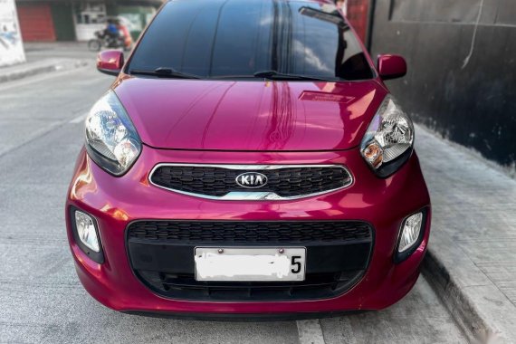 Pink Kia Picanto 2016 for sale in Quezon