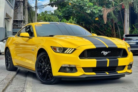 Yellow Ford Mustang 2016 for sale in Quezon