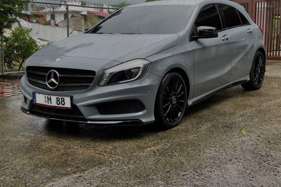 Silver Mercedes-Benz A-Class 2015 for sale in Cebu 