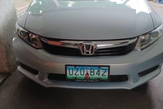 Silver Honda Civic 2013 for sale in Angeles 