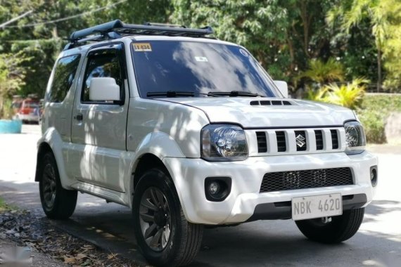 Pearl White Suzuki Jimny 2018 for sale in Quezon 