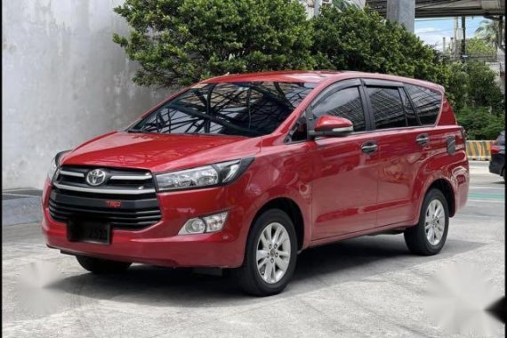 Red Toyota Innova 2017 for sale in Angeles 