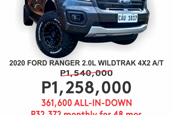 2020 FORD RANGER  WILDTRAK 2.0L 4X2