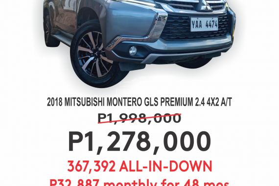 2018 MITSUBISHI MONTERO SPORT GLS Premium 2.4L A/T