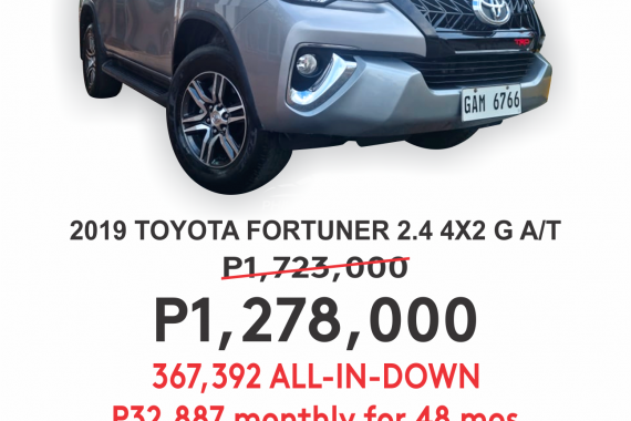2019 TOYOTA FORTUNER G A/T