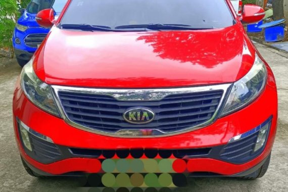 Red Kia Sportage 2008 for sale in Las Piñas